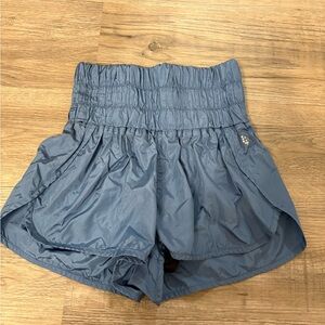 FP Movement by Free People High-Waisted Blue Shorts